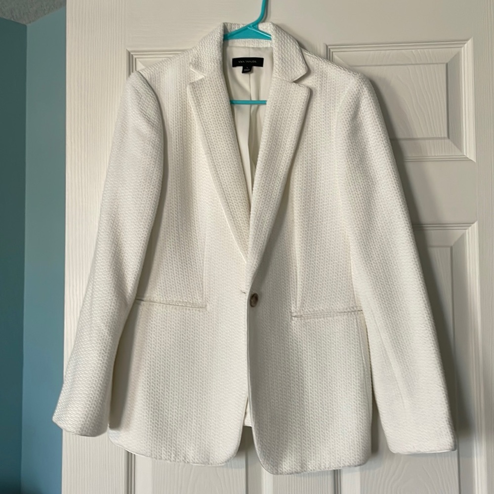 Christmas white Ann Taylor Blazer
